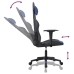 Silla gaming cuero sintético negro y azul