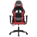 Silla gaming cuero sintético negro y rojo