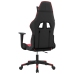 Silla gaming cuero sintético negro y rojo