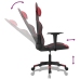 Silla gaming cuero sintético negro y rojo