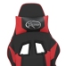 Silla gaming cuero sintético negro y rojo