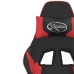 Silla gaming cuero sintético negro y rojo