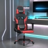 Silla gaming cuero sintético negro y rojo