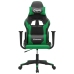 Silla gaming cuero sintético negro y verde