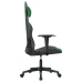 Silla gaming cuero sintético negro y verde