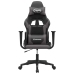 Silla gaming cuero sintético negro y gris