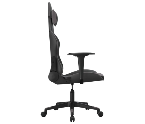 Silla gaming cuero sintético negro y gris