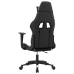 Silla gaming cuero sintético negro y blanco