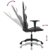 Silla gaming cuero sintético negro y blanco