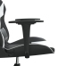 Silla gaming cuero sintético negro y blanco