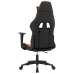 Silla gaming cuero sintético negro y naranja