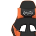 Silla gaming cuero sintético negro y naranja