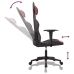 Silla gaming cuero sintético negro y rojo vino tinto