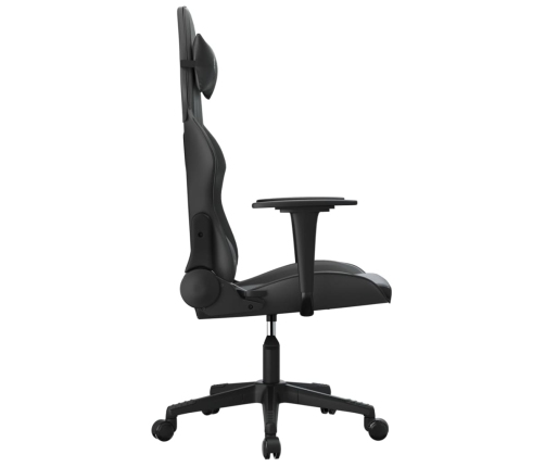 Silla gaming cuero sintético negro