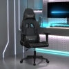 Silla gaming cuero sintético negro