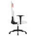 Silla gaming cuero sintético blanco y rosa