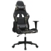 Silla gaming cuero sintético negro y camuflaje