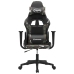 Silla gaming cuero sintético negro y camuflaje