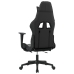 Silla gaming con reposapiés cuero sintético negro camuflaje