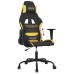 Silla gaming tela amarillo y negro