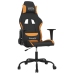 Silla gaming tela negro y naranja