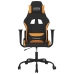 Silla gaming tela negro y naranja