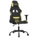 Silla gaming tela verde claro y negro