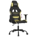 Silla gaming tela verde claro y negro