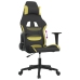 Silla gaming tela verde claro y negro