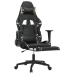 Silla gaming con reposapiés cuero sintético negro camuflaje