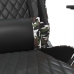 Silla gaming con reposapiés cuero sintético negro camuflaje