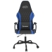 Silla gaming cuero sintético negro y azul