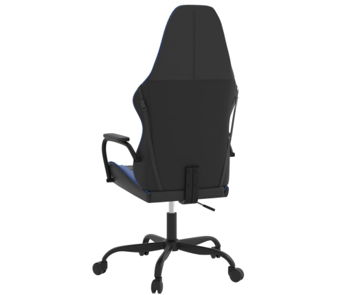 Silla gaming cuero sintético negro y azul