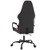 Silla gaming cuero sintético negro y rojo