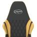 Silla gaming cuero sintético negro y dorado