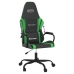 Silla gaming cuero sintético negro y verde