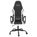 Silla gaming cuero sintético negro y blanco