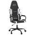 Silla gaming cuero sintético negro y blanco