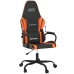 Silla gaming cuero sintético negro y naranja