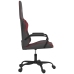 Silla gaming cuero sintético negro y rojo vino tinto