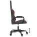 Silla gaming cuero sintético negro y rojo vino tinto