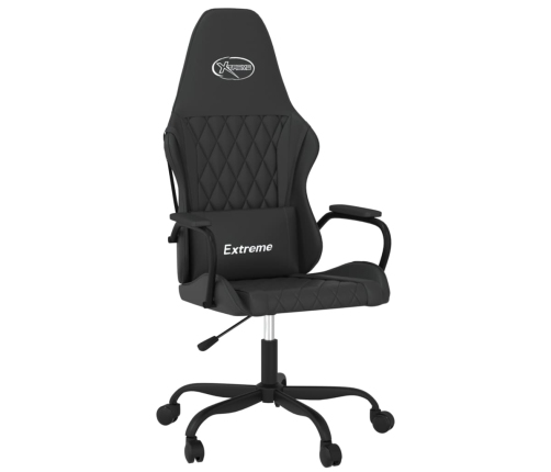 Silla gaming cuero sintético negro