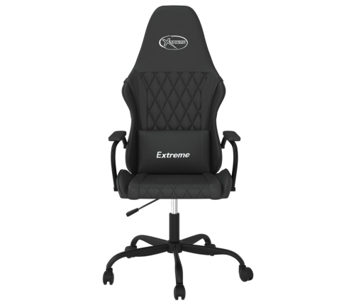 Silla gaming cuero sintético negro