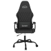 Silla gaming cuero sintético negro