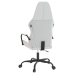 Silla gaming cuero sintético blanco y rosa