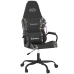 Silla gaming cuero sintético negro y camuflaje