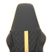 Silla gaming cuero sintético negro y dorado