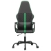 Silla gaming cuero sintético negro y verde