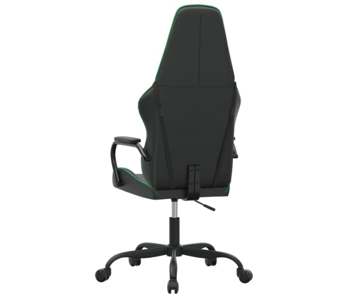 Silla gaming cuero sintético negro y verde