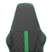 Silla gaming cuero sintético negro y verde